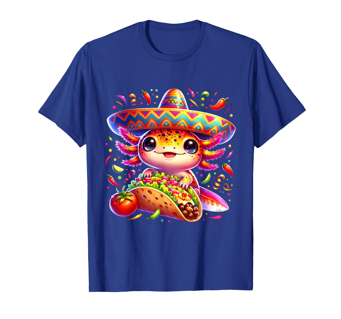 Axolotl Taco Cinco de Mayo Boys Girls Axolotl Cinco de Mayo T-Shirt