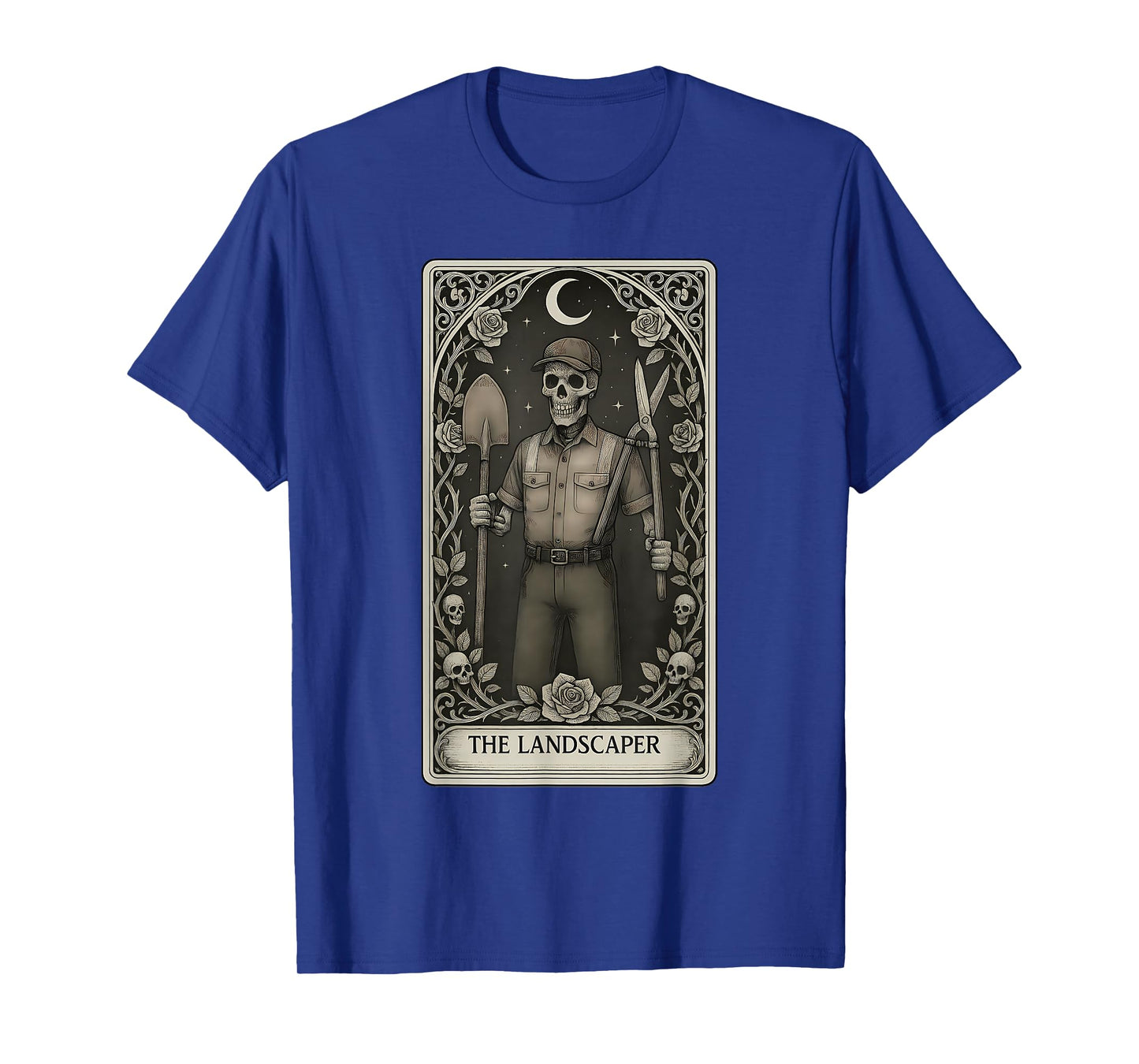 The Landscaper Skeleton Tarot Card T-Shirt
