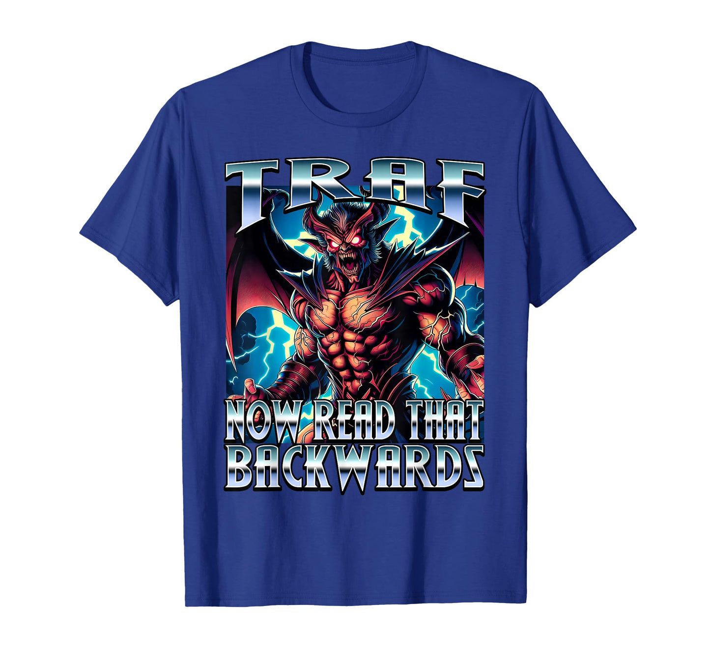 TRAF Now Read It Backwards Meme Brainrot Fart T-Shirt