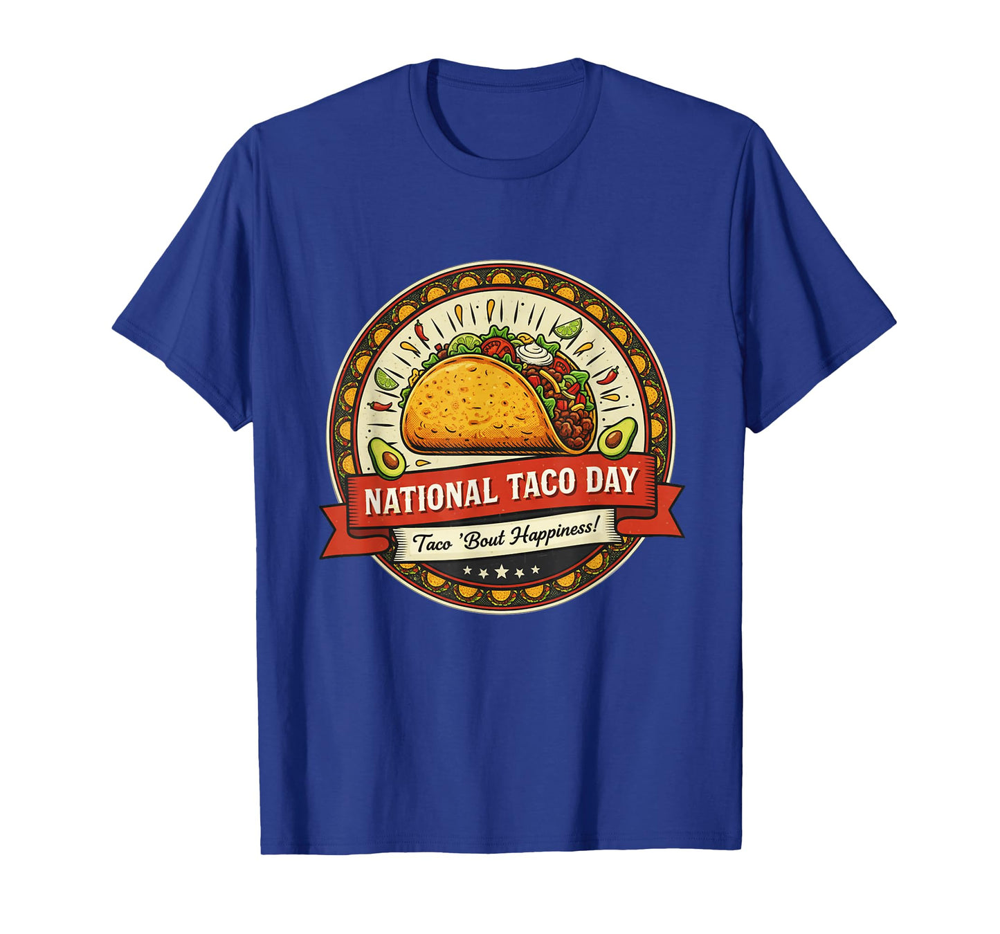 Taco Day Fiesta Graphic | Tortilla Funny Mexican Food Art T-Shirt