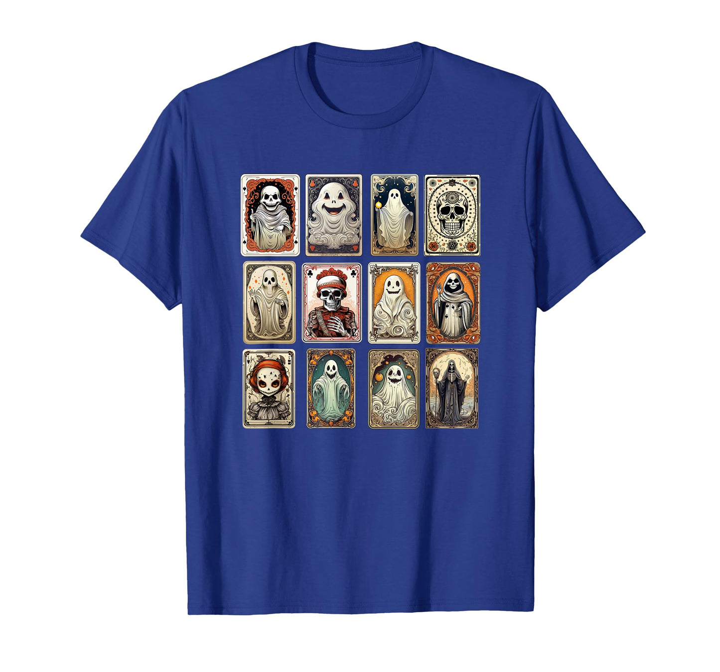 Retro Halloween Stamp Tarot Funny Spooky T-Shirt