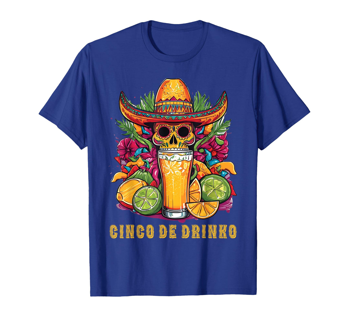 Cinco De Drinko Funny Cinco De Mayo Party Drinking Mexican T-Shirt