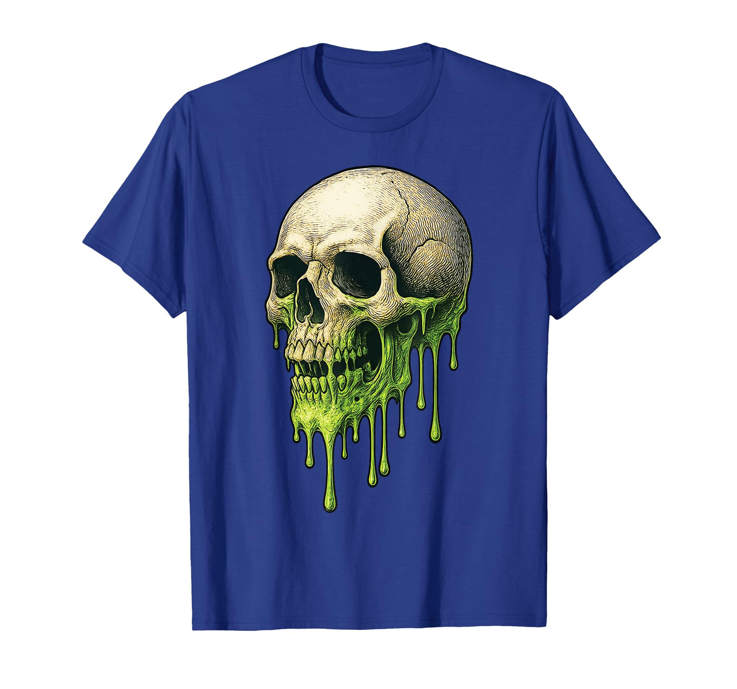Halloween Melting Skull Graphic T-Shirt