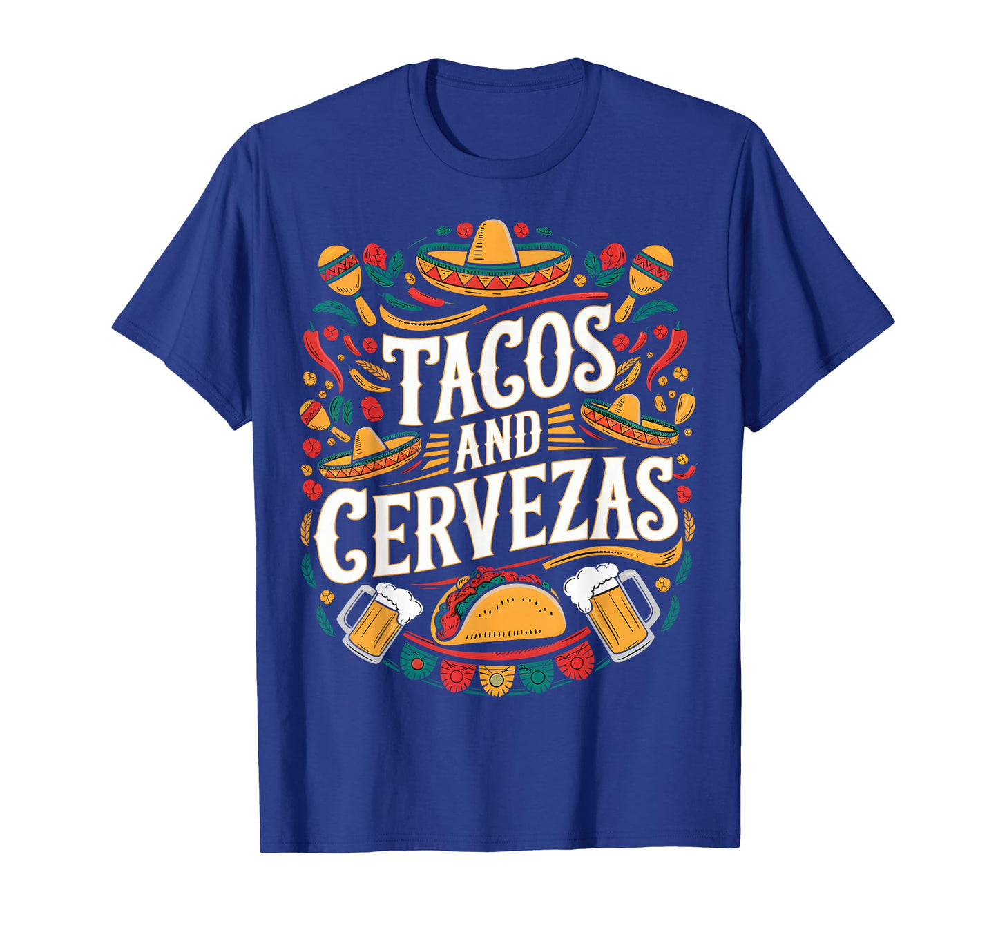 Tacos and Cervezas Mexican Fiesta T-Shirt