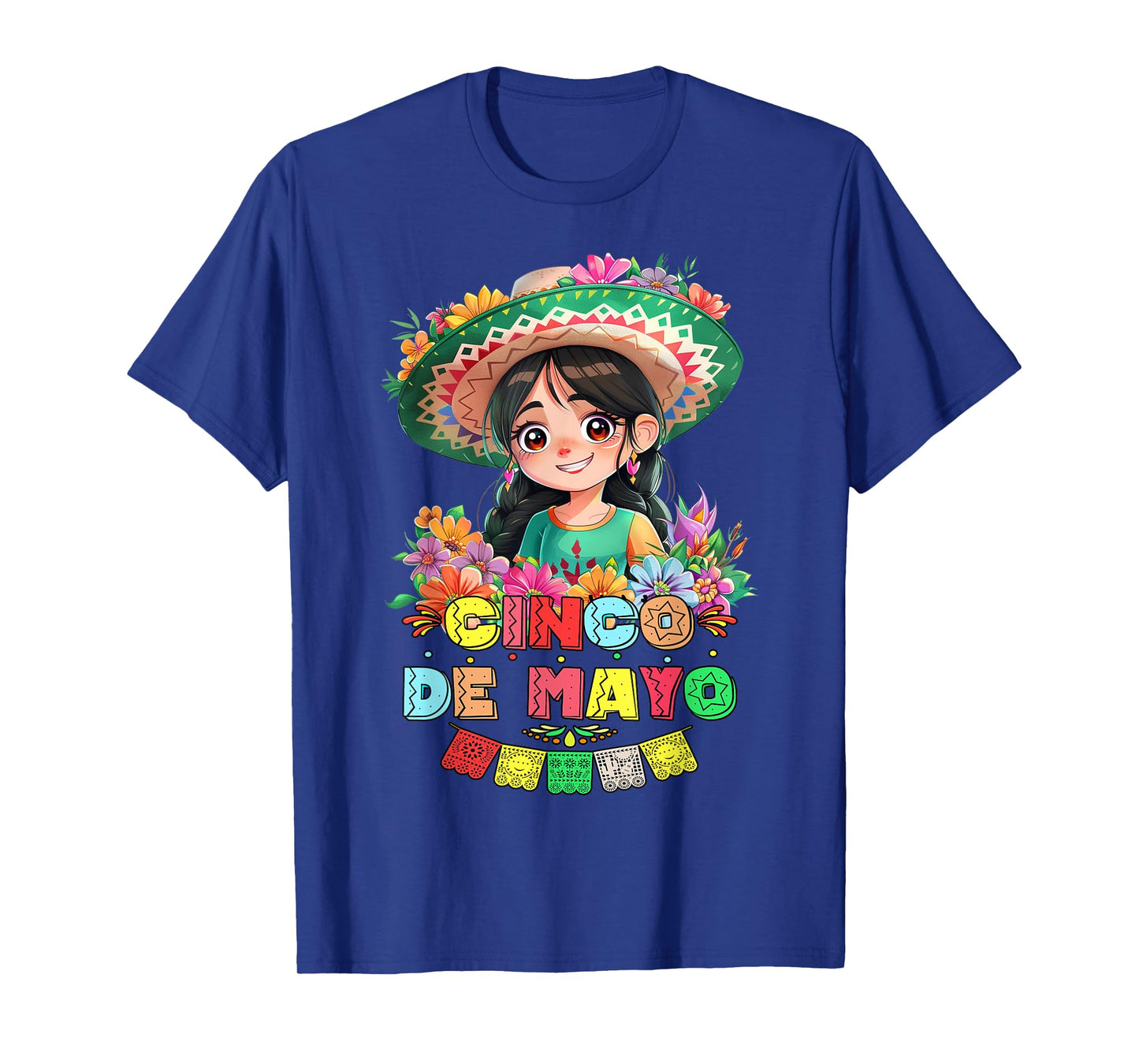 Otaku Girl Cinco De Mayo Mexican Fiesta 5 De Mayo Anime Girl T-Shirt