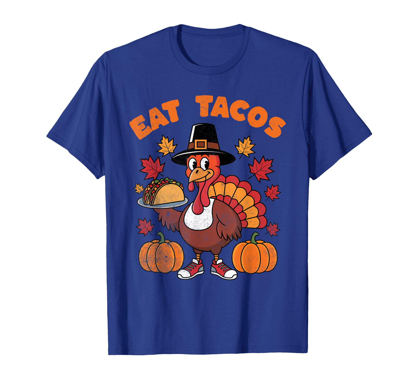 Eat Tacos Funny Thanksgiving Turkey Mexican Christmas T-Shirt