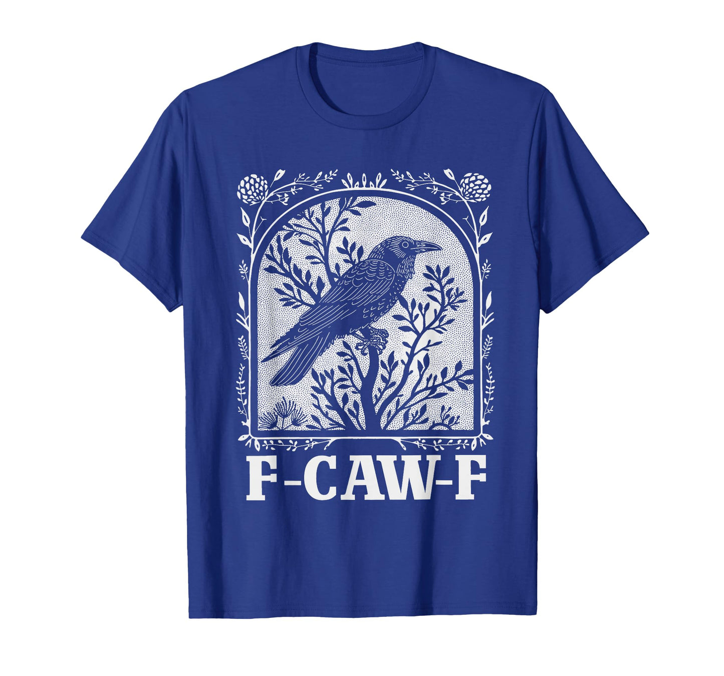 F-Caw-F Black Crow Pun Funny Bird Cawing Grunge T-Shirt