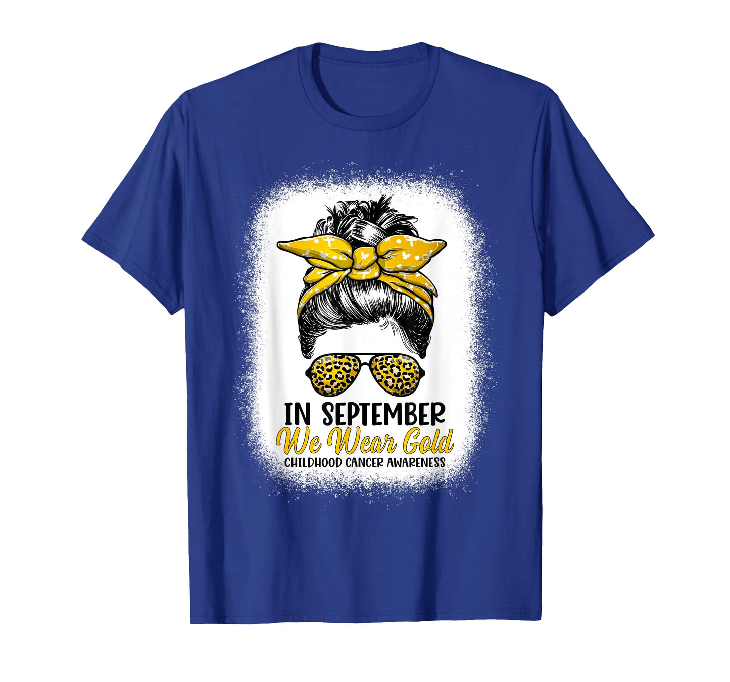 In September We Wear Gold - Childhood Cancer Awareness Month T-Shirt