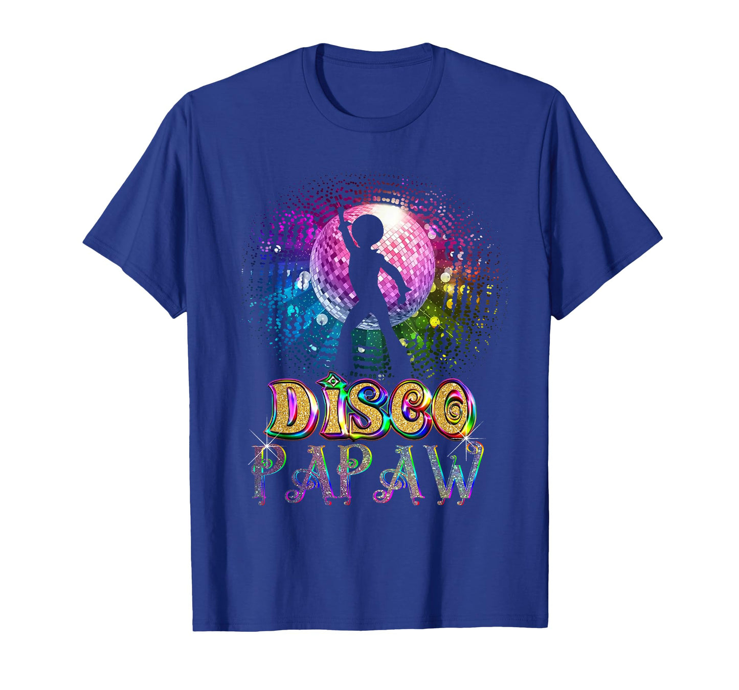 Funny Disco Papaw - Retro 70's Seventies Themed Disco Ball T-Shirt