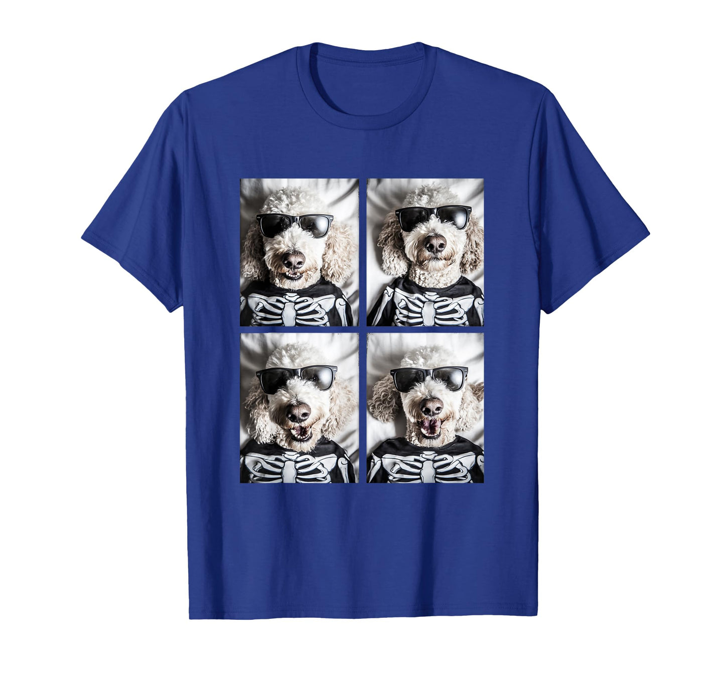Goldendoodle with Sunglasses Skeleton Costume Halloween Dogs T-Shirt