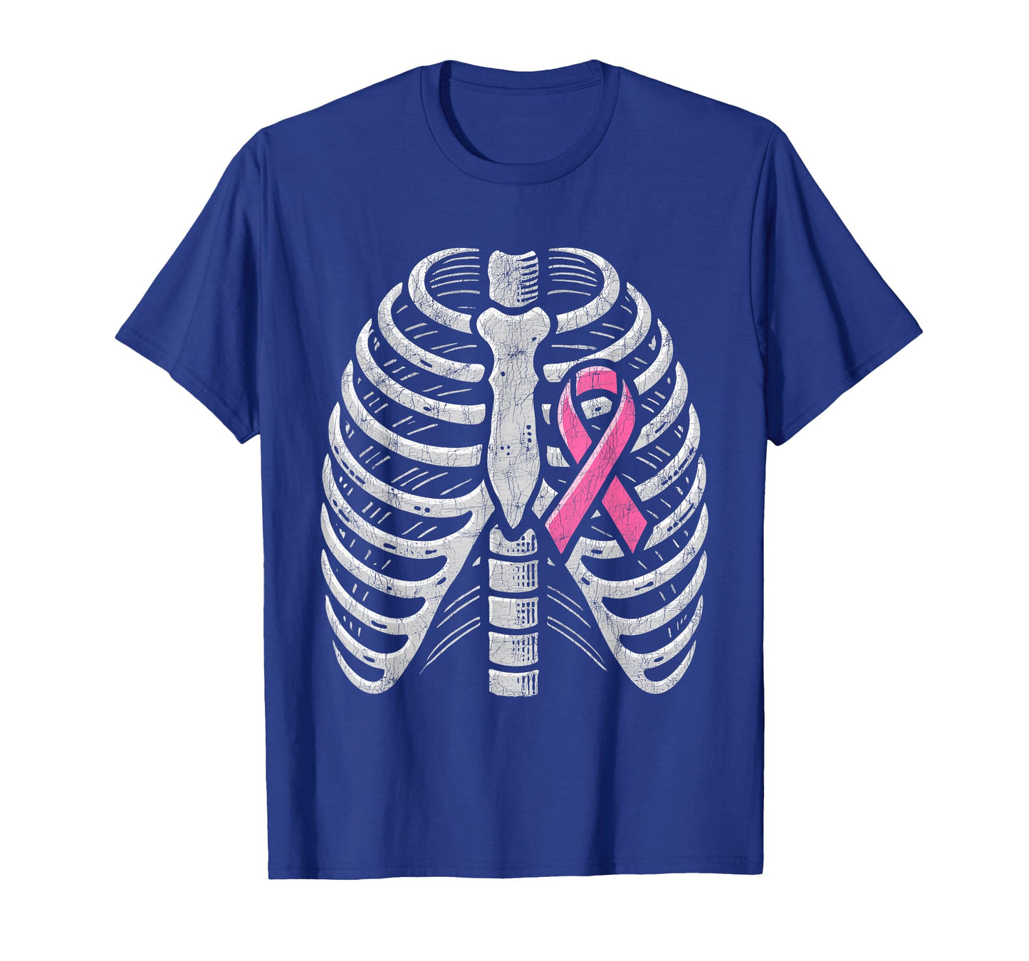 Breast Cancer Awareness Halloween Costume, Pink Ribcage T-Shirt