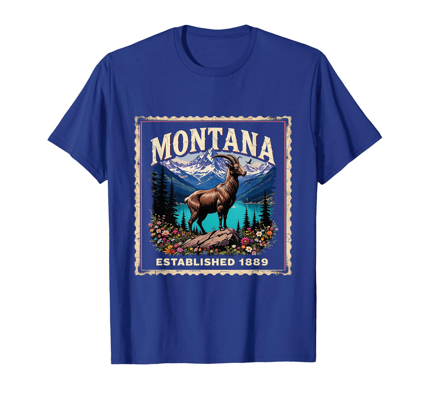 Montana Glacier National Park Travel Northern Lights Trip T-Shirt