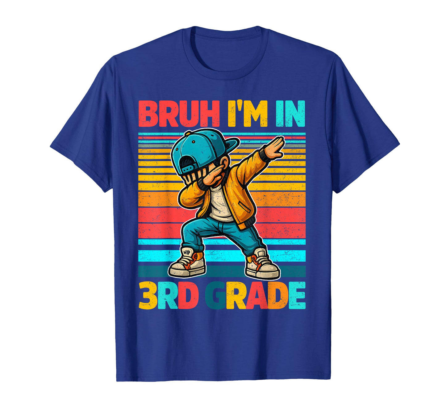 Vintage Bruh Im In 3rd Grade First Day School Dabbing Boys T-Shirt