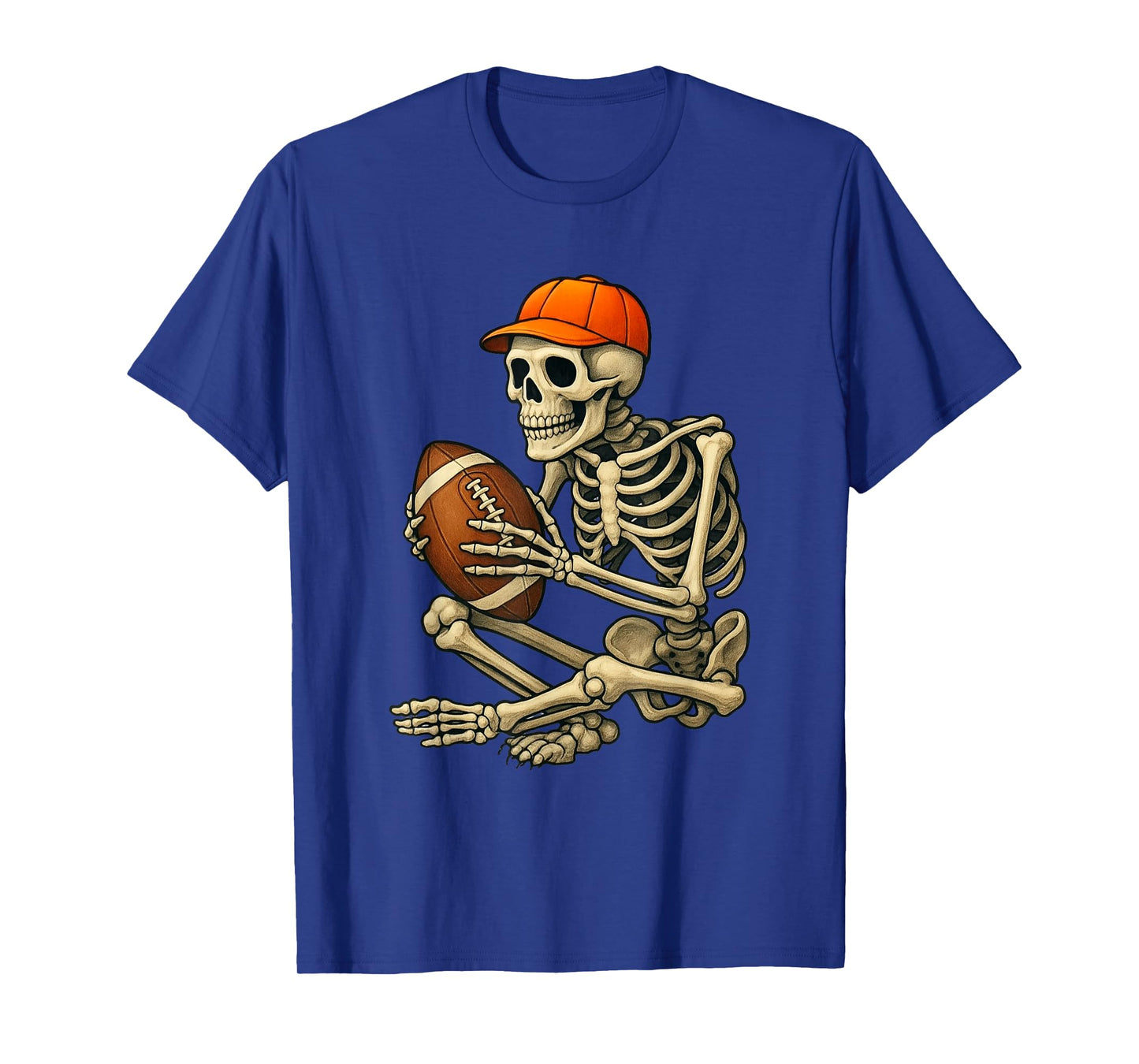 Skeleton Football Fan Halloween Costume T-Shirt