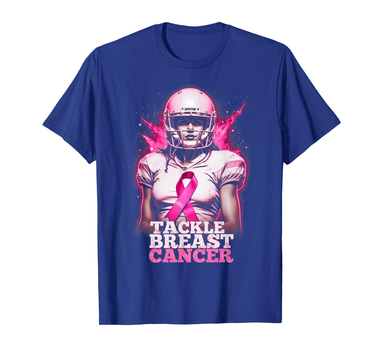 Pink Out Tackle Breast Cancer Awareness American Football T-Shirt