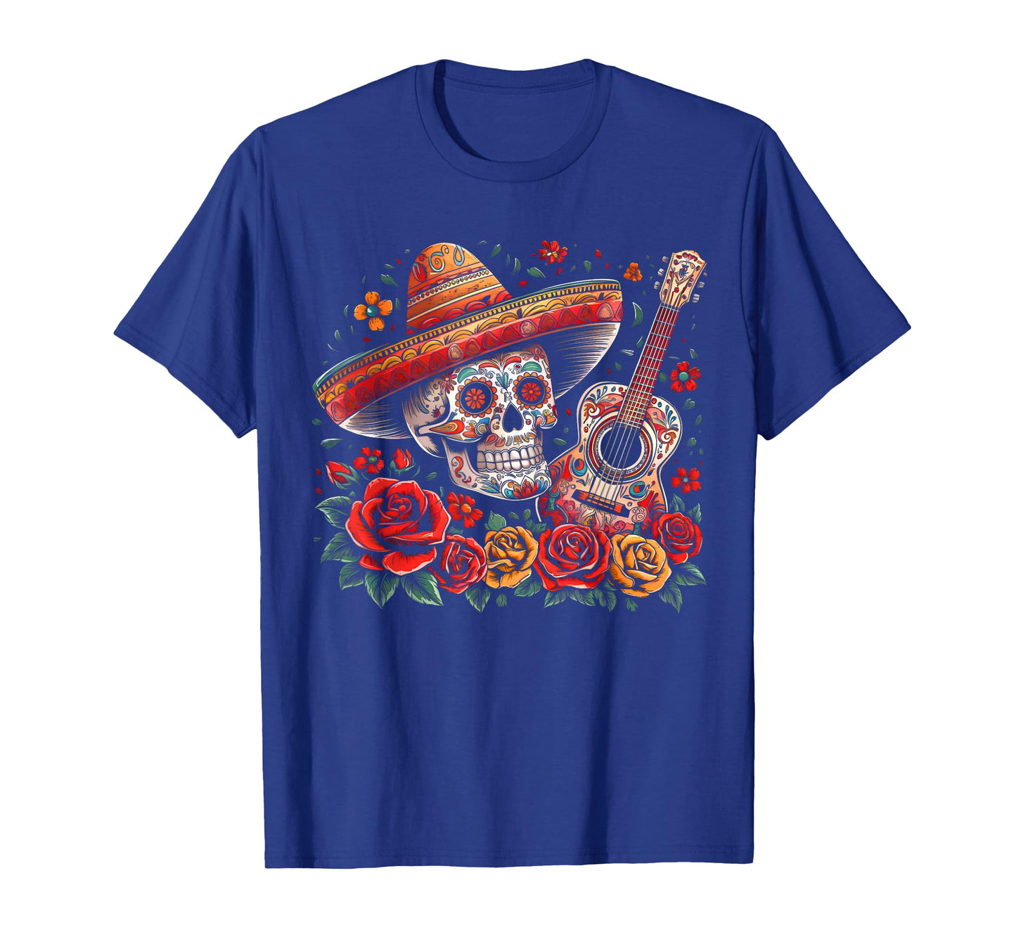 Cinco De Mayo Skull Sombrero Fiesta Mexican Skull Men Women T-Shirt