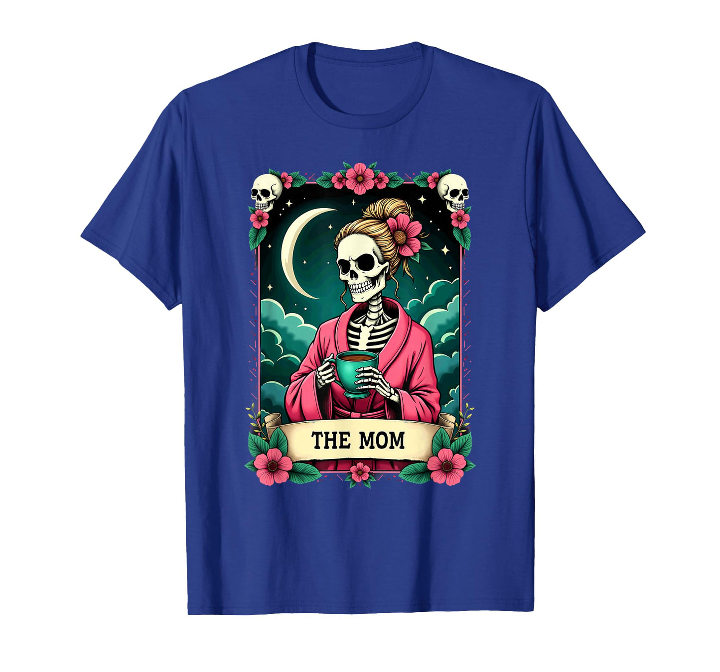 Gothic Tarot Card The Mom Skeleton Coffee T-Shirt
