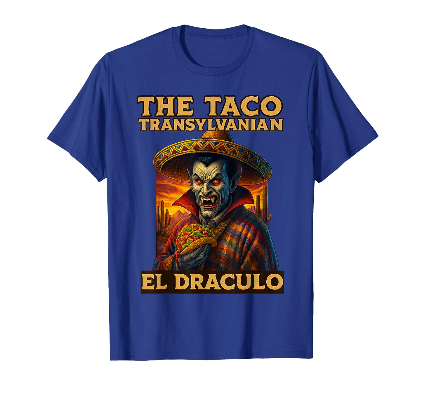 Funny Halloween Tacos El Draculo The Taco Transylvalian T-Shirt