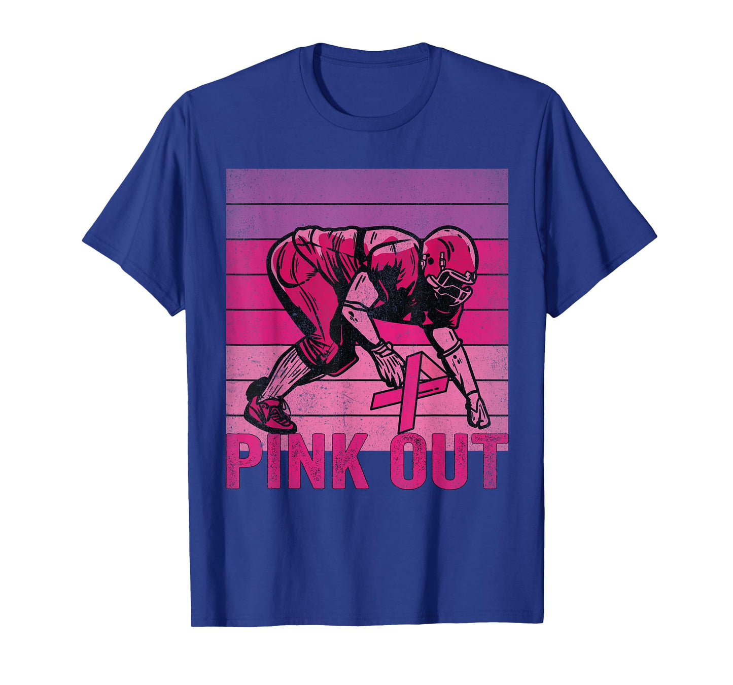 Pink Out Football Breast Cancer Tackle Breast Cancer T-Shirt
