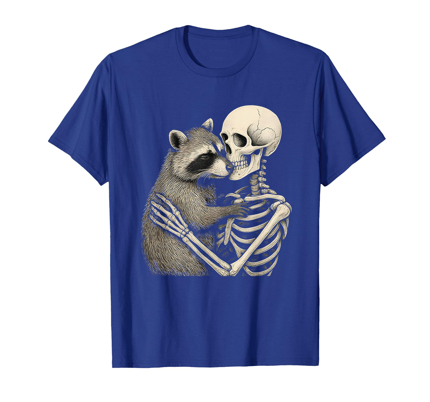 Skeleton Racoon Halloween Spooky Aesthetic T-Shirt
