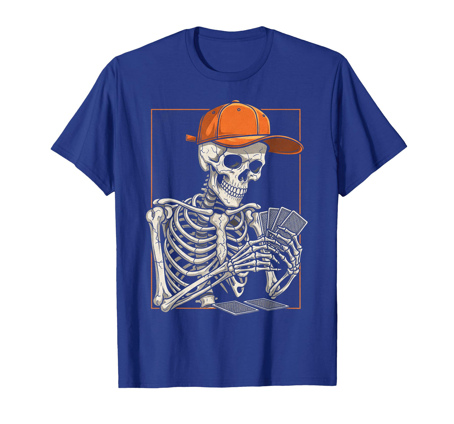 Skeleton Poker Halloween Funny Spooky Skeleton Card Games T-Shirt
