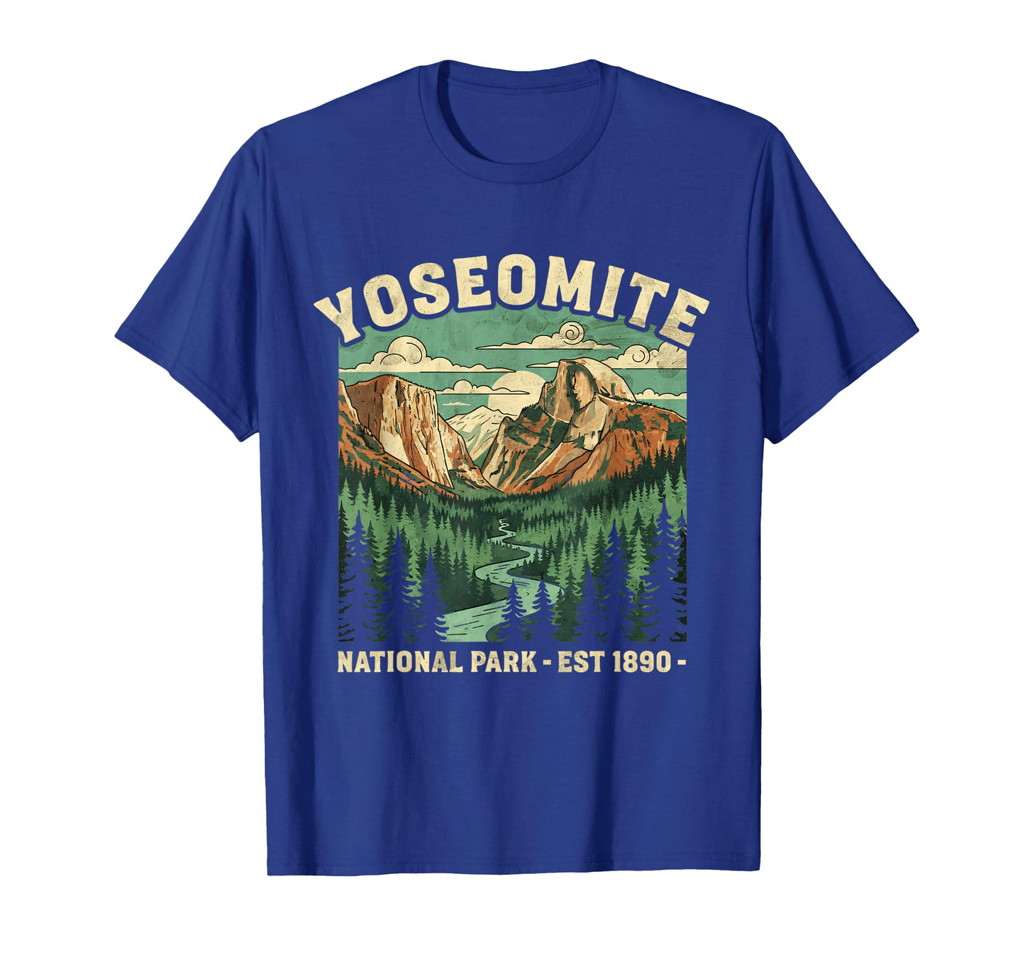 Yosemite National Park USA Hiking Souvenir Adventure Outdoor T-Shirt