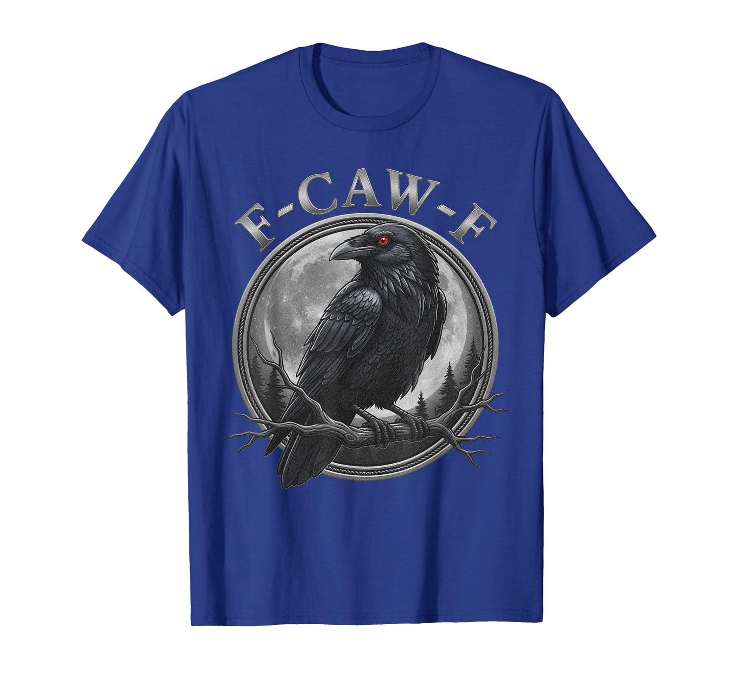 Halloween Crow tee | F caw F Funny Graphic Retro Crow Humor T-Shirt