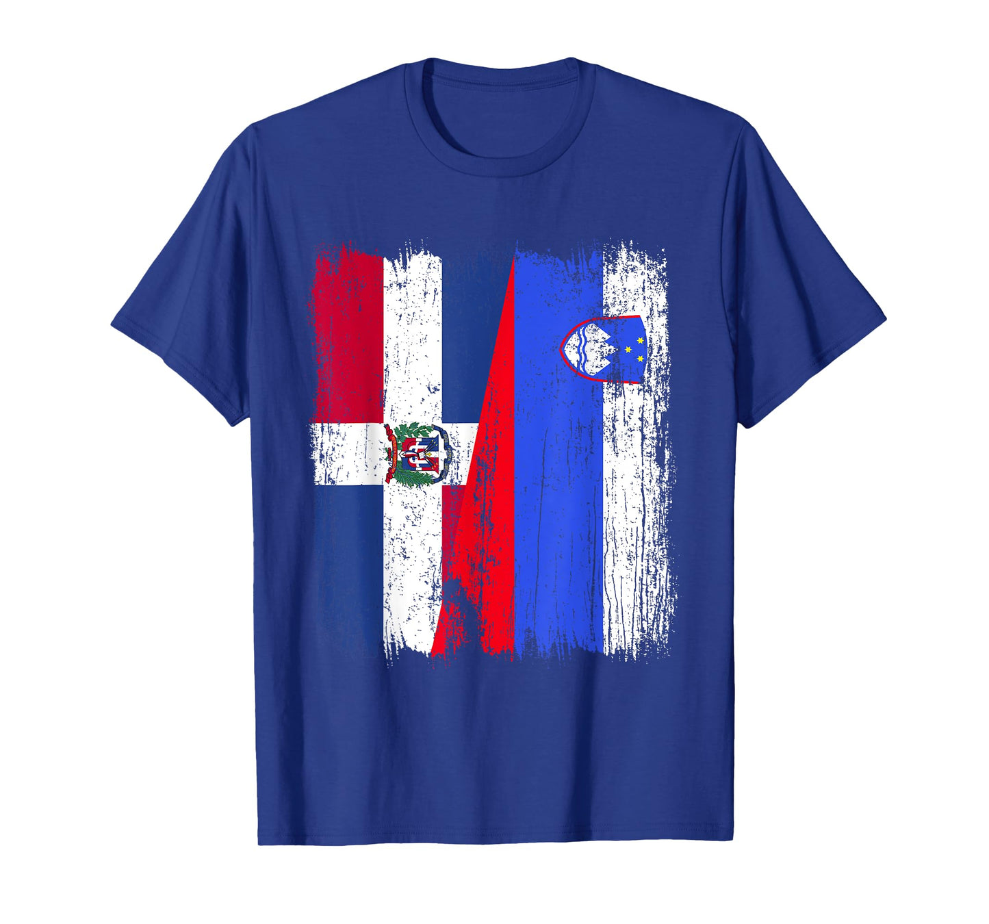 Dominican Republic Slovenia Half Flag Dominican Slovenian T-Shirt