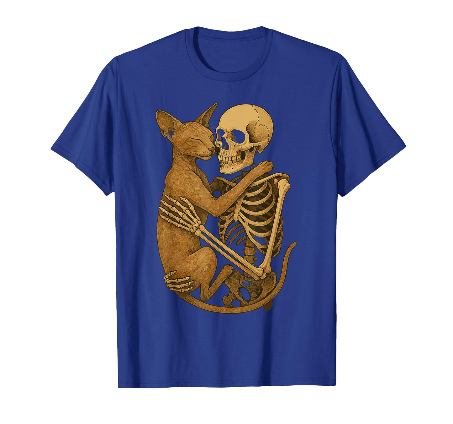Skeleton Hugging Oriental Shorthair T-Shirt