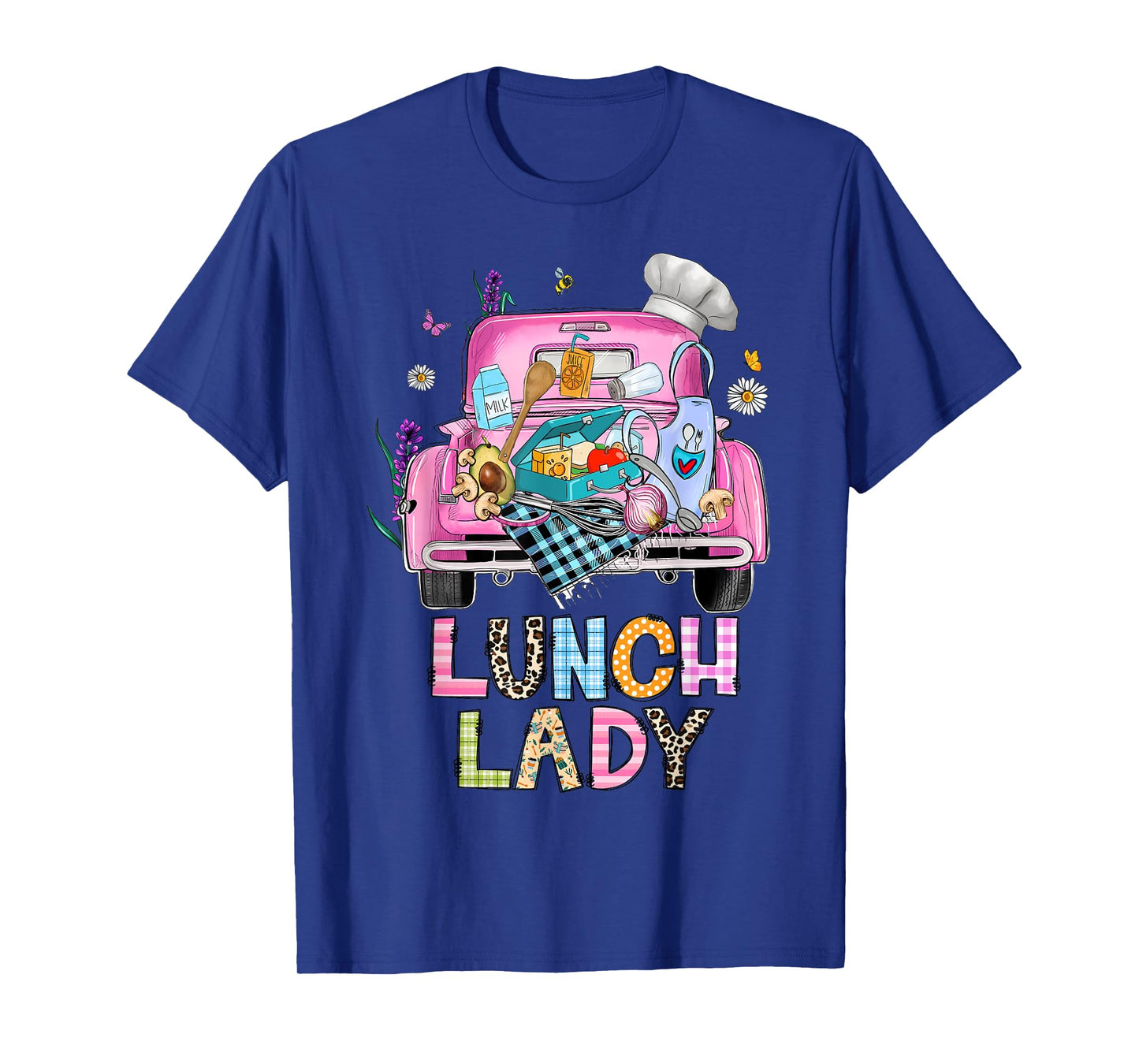Lunch Lady Cute Truck Lunch Ladies Squad Cafeteria Crew T-Shirt