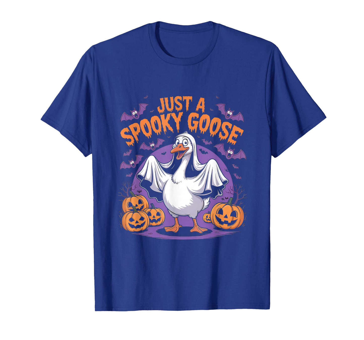 Just A Spooky Goose Halloween Silly Goose Funny Halloween T-Shirt
