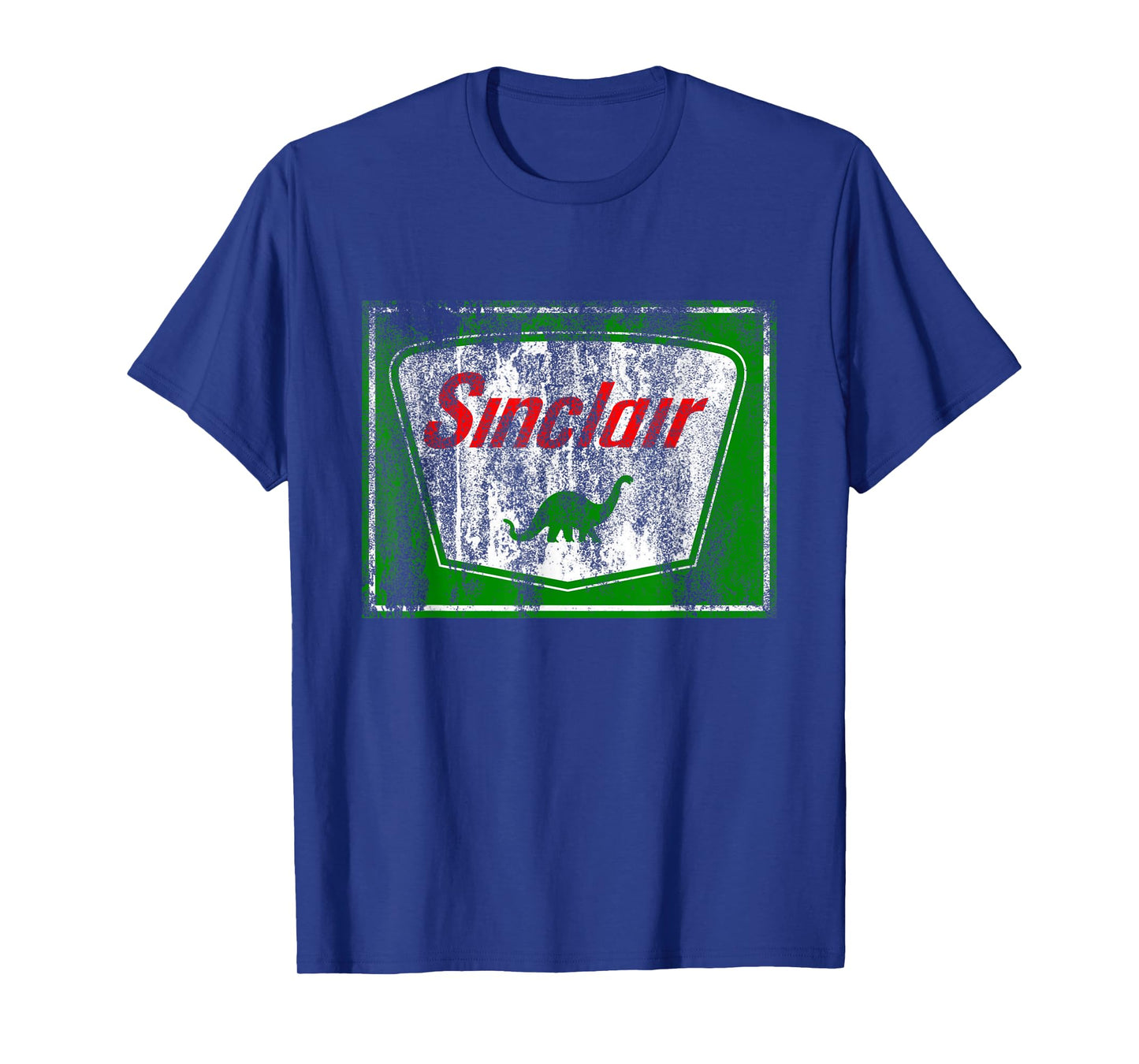 Dinosaur Gas Station Vintage Retro Mens Womens and Kids T-Shirt