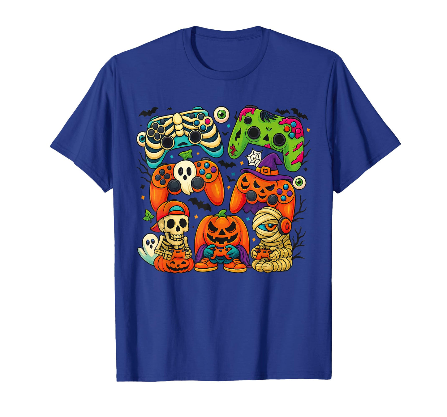 Halloween Skeleton Zombie Gaming Controllers Mummy Gamer T-Shirt