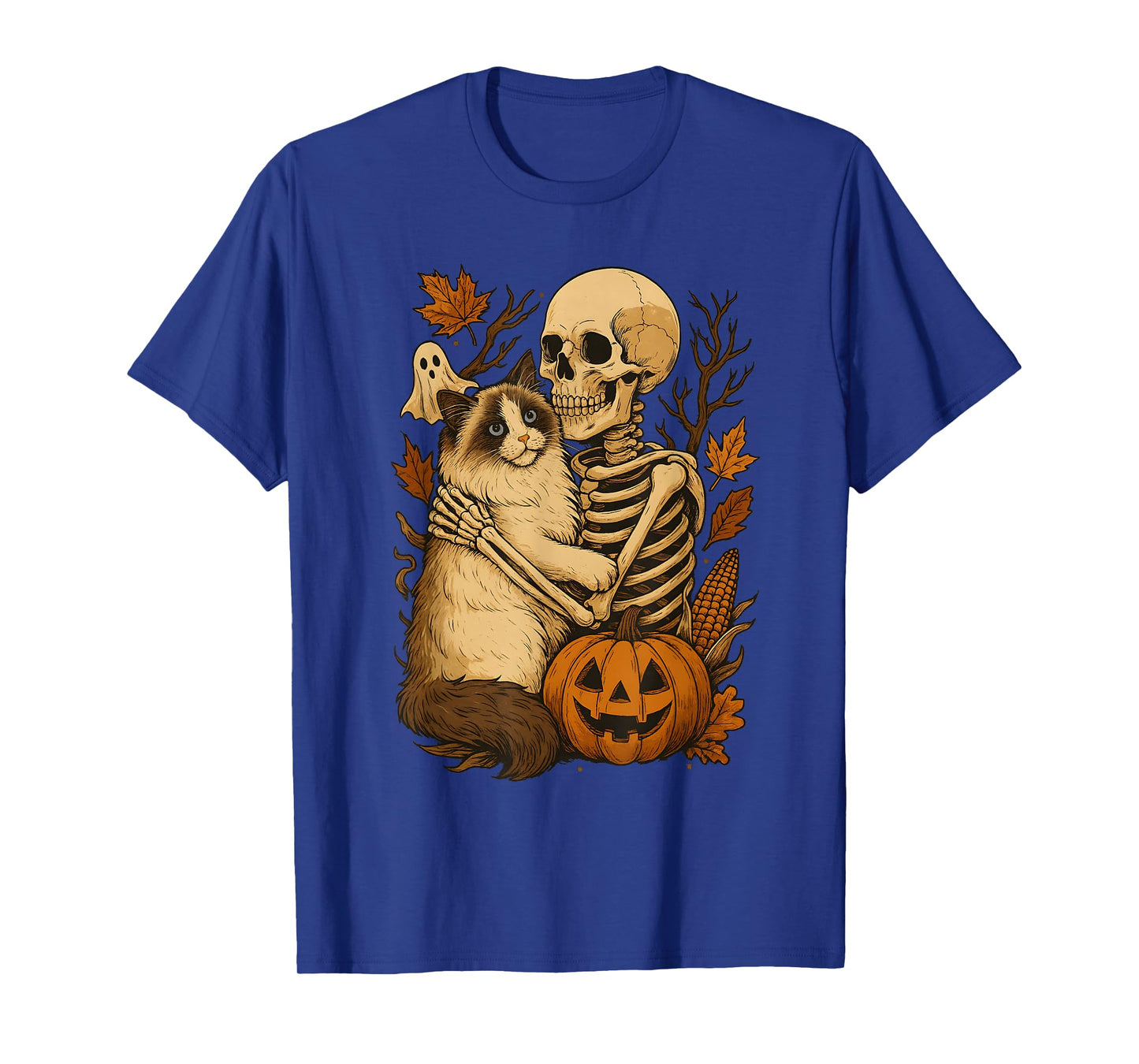 Skeleton Hugging Ragdoll T-Shirt