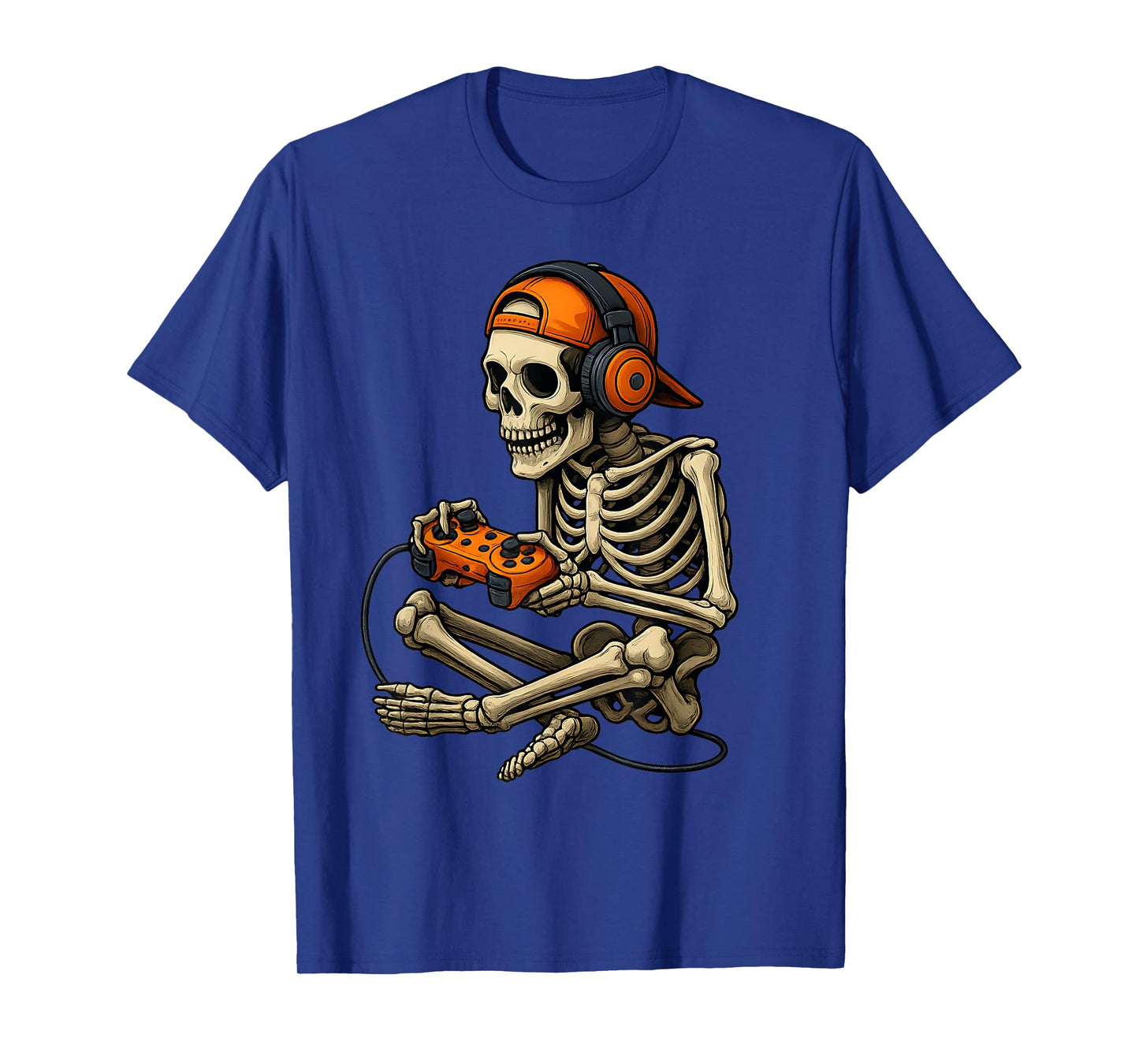 Halloween Skeleton Gamer Funny Skeleton Costume Video Gaming T-Shirt