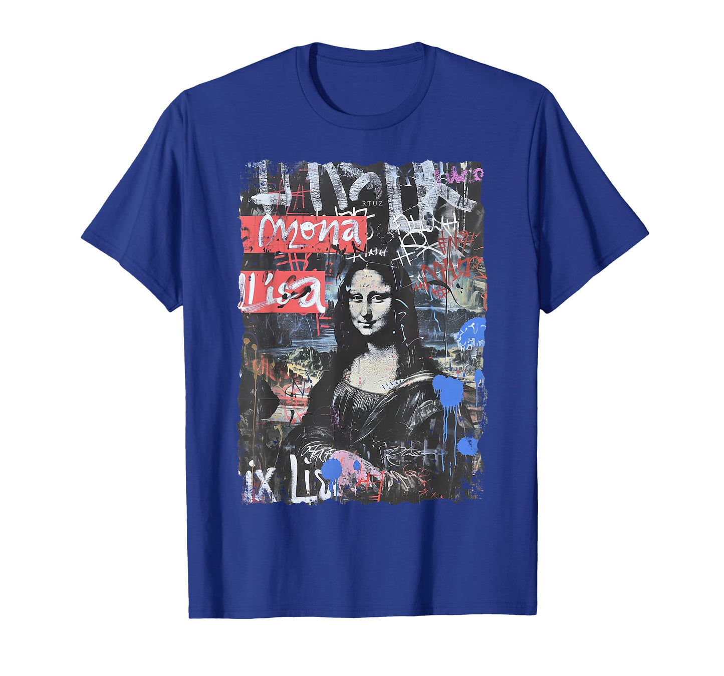 Abstract Graffiti Art Leonardo Da Vinci Art Mona Lisa T-Shirt