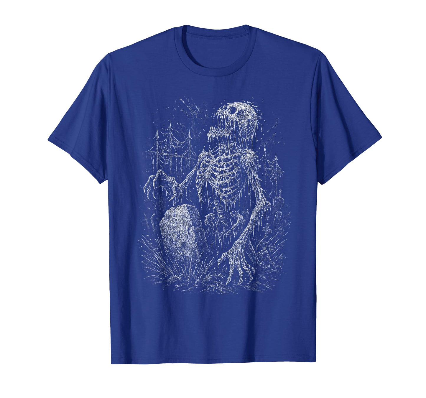 Zombie Skeleton Undead Horror Grave Goth Alt Alternative Art T-Shirt