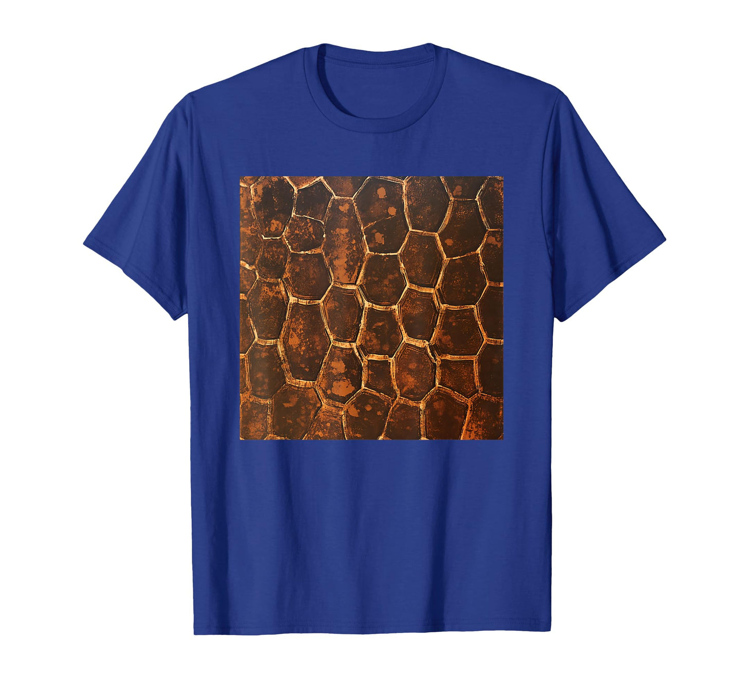 Turtle Shell Pattern Print T-Shirt