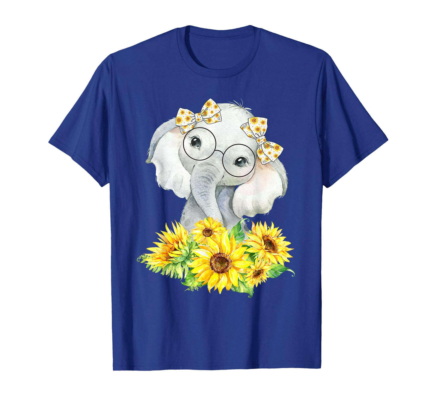 Elephant Sunflower Gifts for Girls Boys T-Shirt
