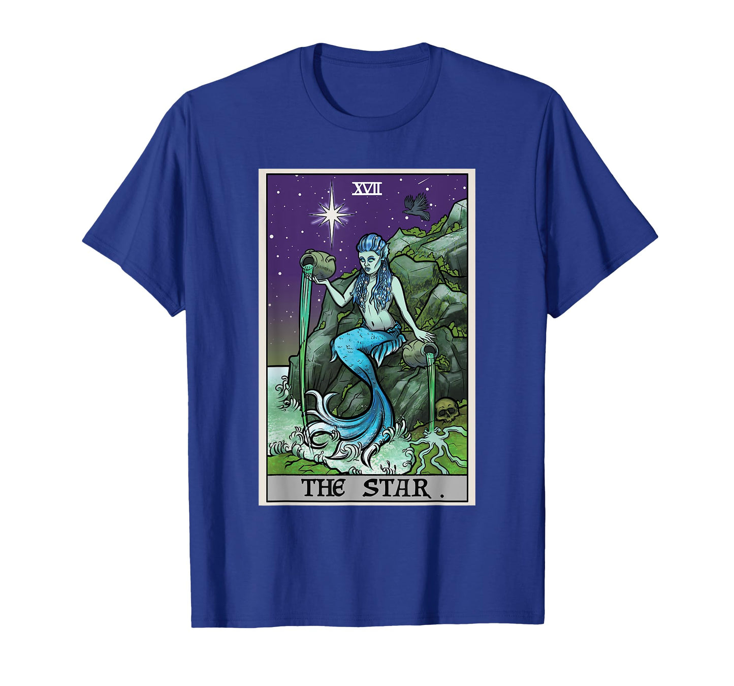 The Star Tarot Card Halloween Mermaid Witch Creepy Siren T-Shirt