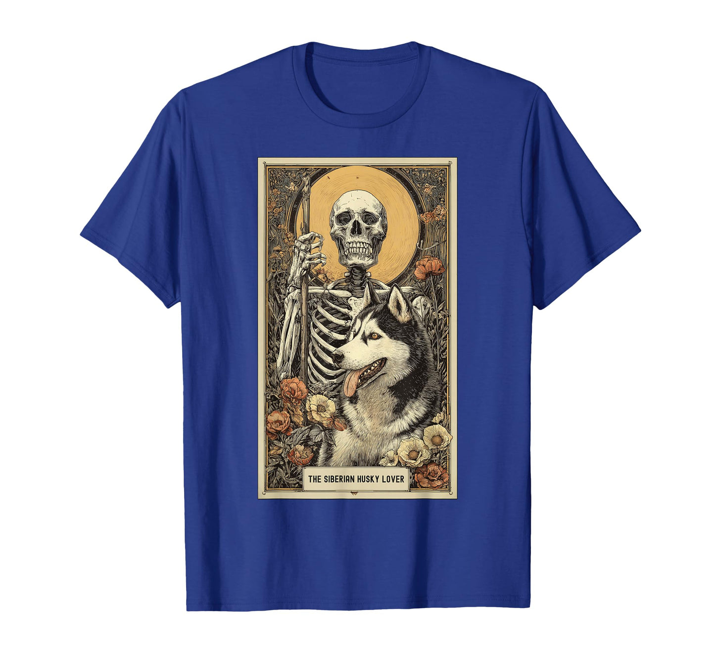 Siberian Husky Lover Tarot Card Easy Last Minute Halloween T-Shirt
