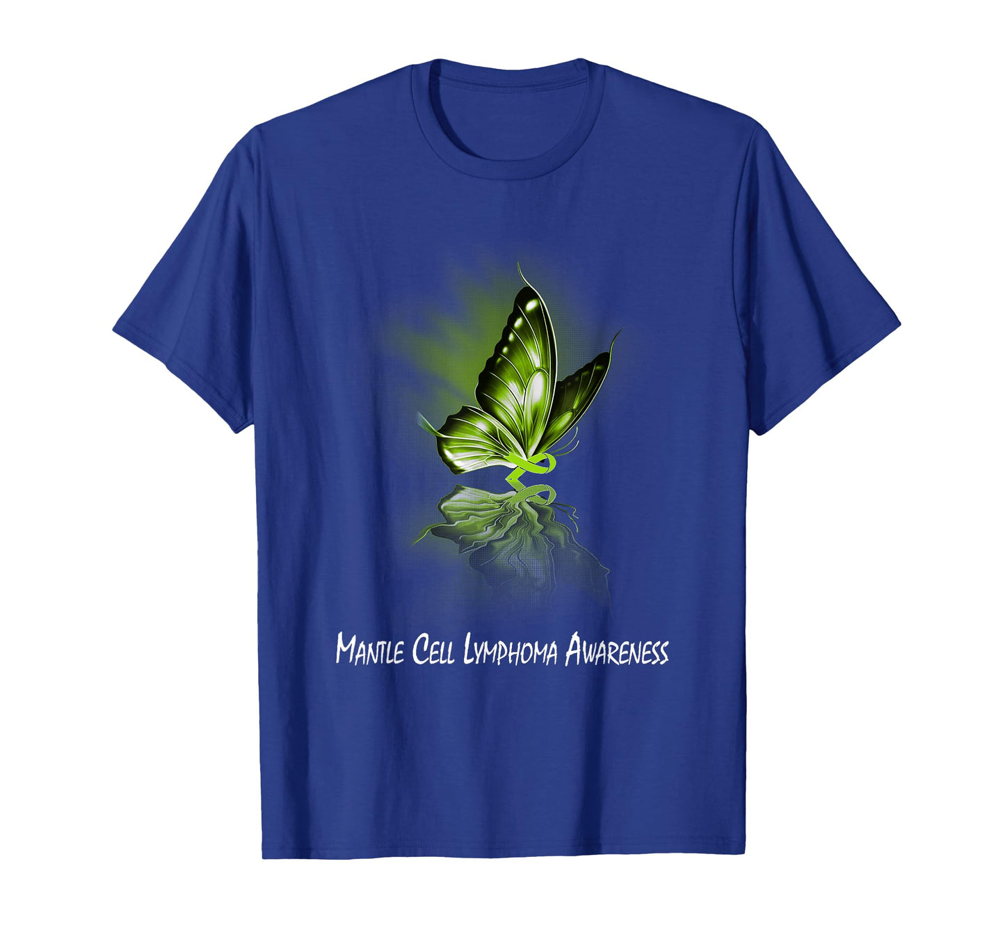 Butterfly Ribbon Mantle Cell Lymphoma Awareness T-Shirt
