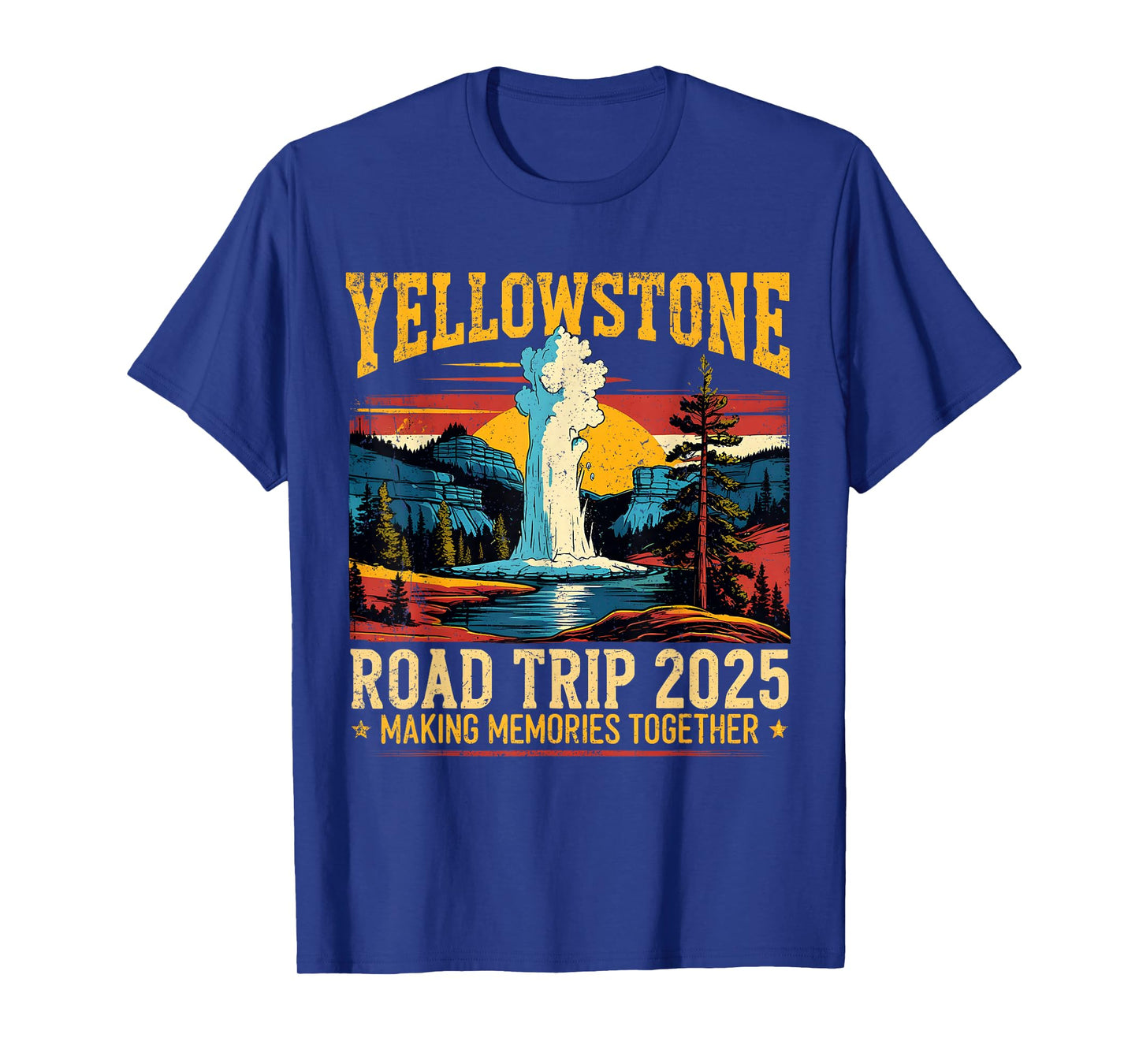 Yellowstone Road Trip 2025 Vintage Tee T-Shirt