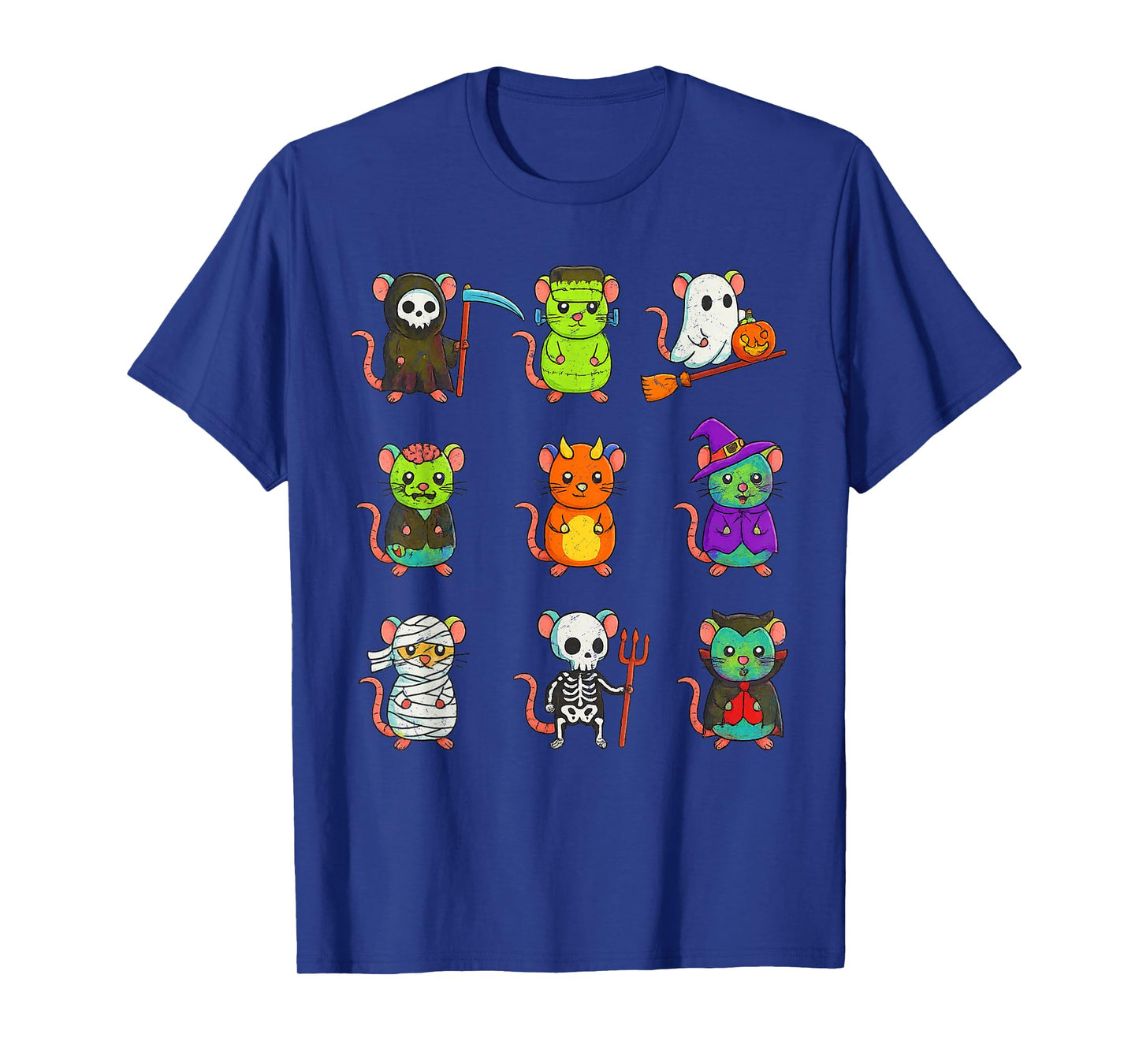 Funny Halloween Rats in Spooky Costumes for Kids T-Shirt