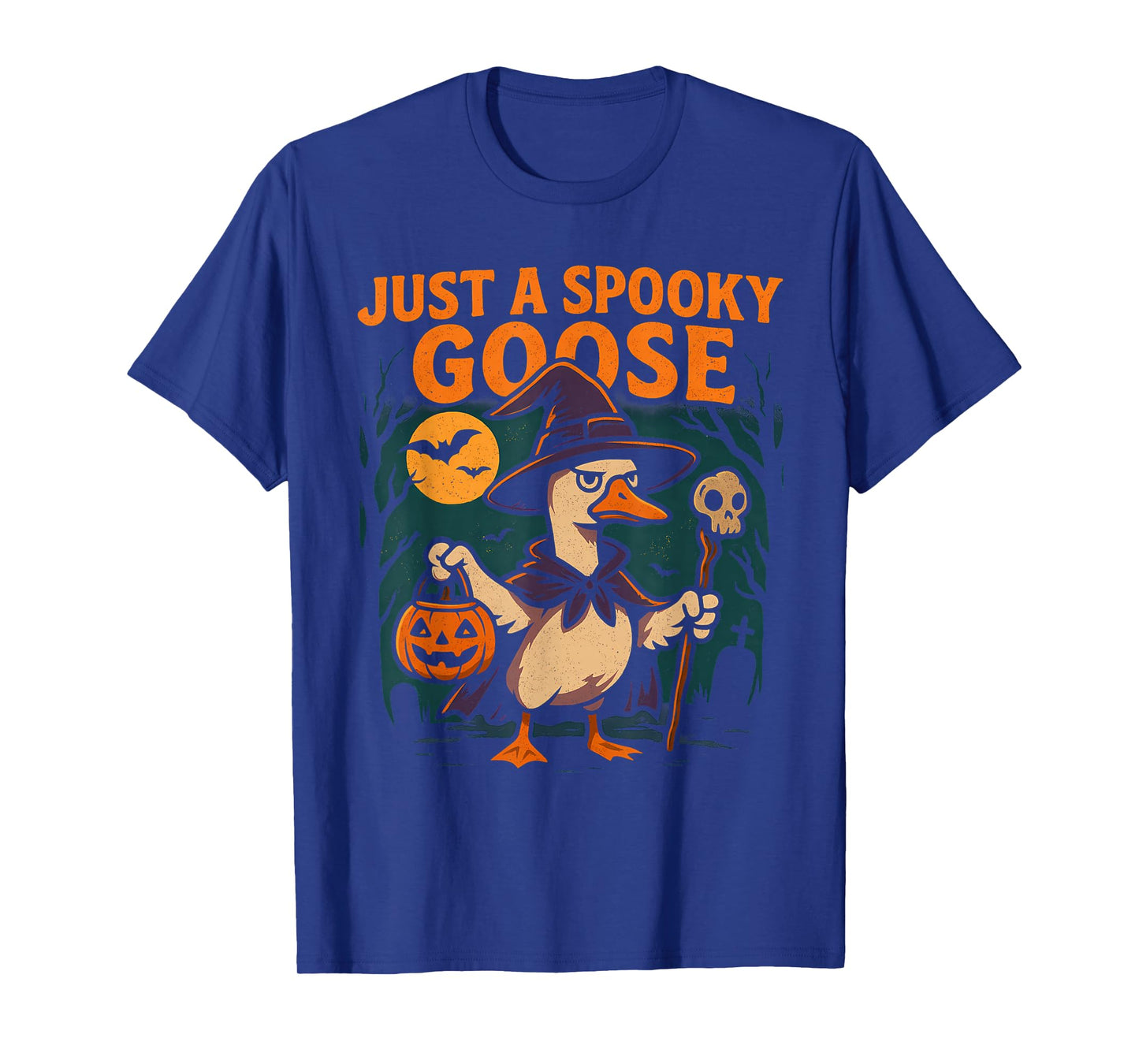 Today Im Spooky Goose Halloween Skeleton Costume Silly Goose T-Shirt