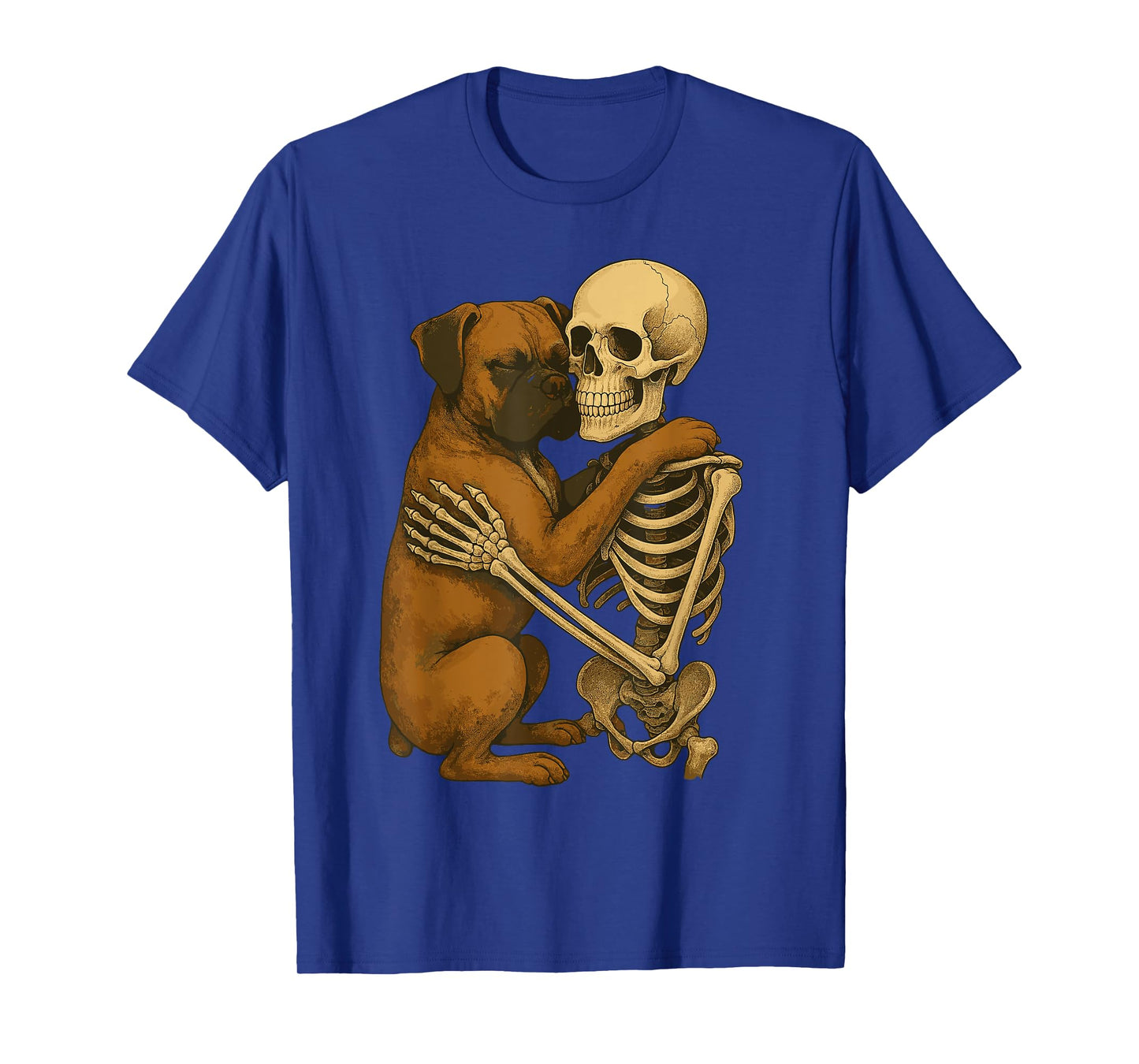 Skeleton Hugging Boxer T-Shirt