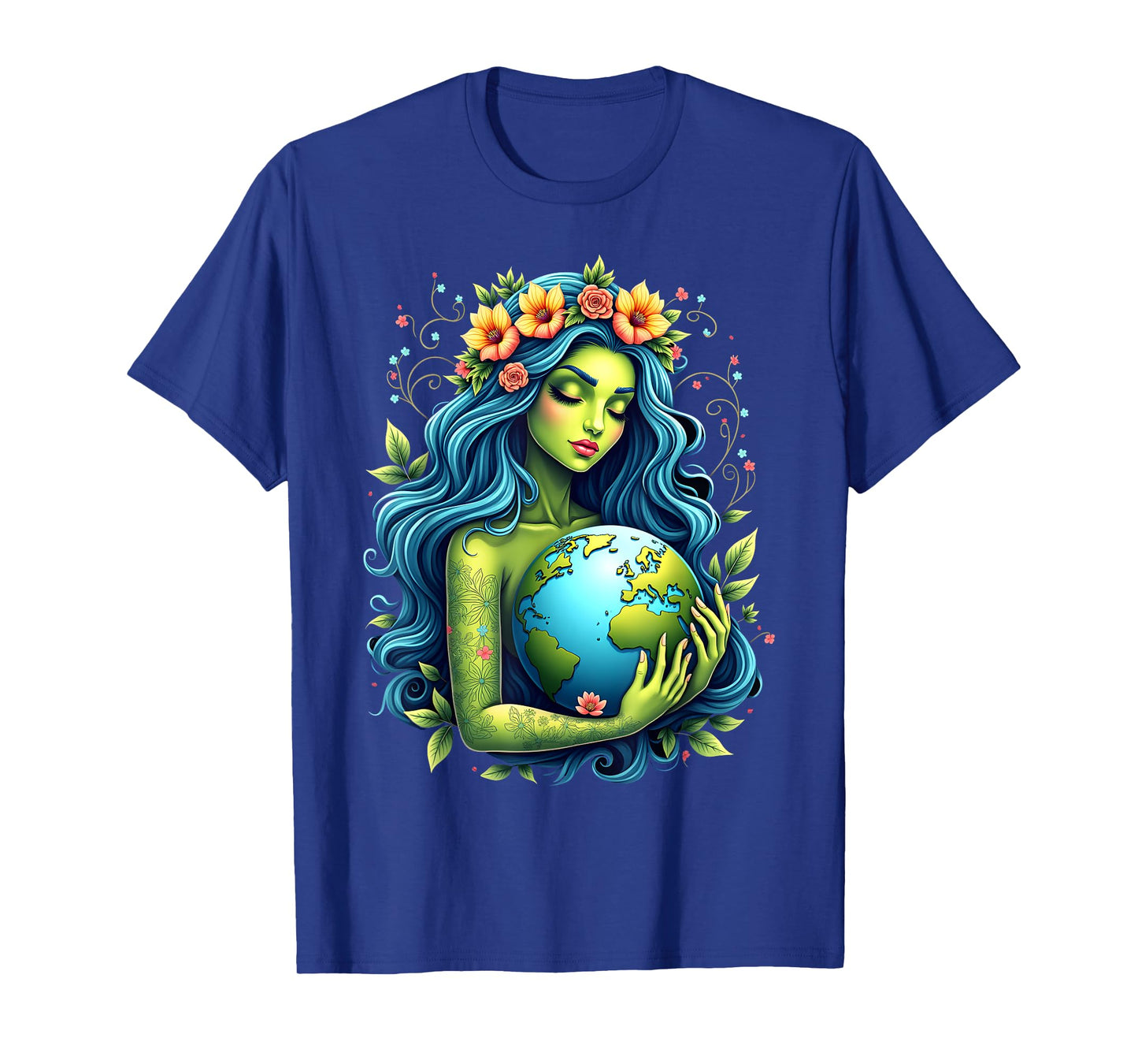 Green Mother Earth Day Gaia Save Our Planet Women Girl Kids T-Shirt