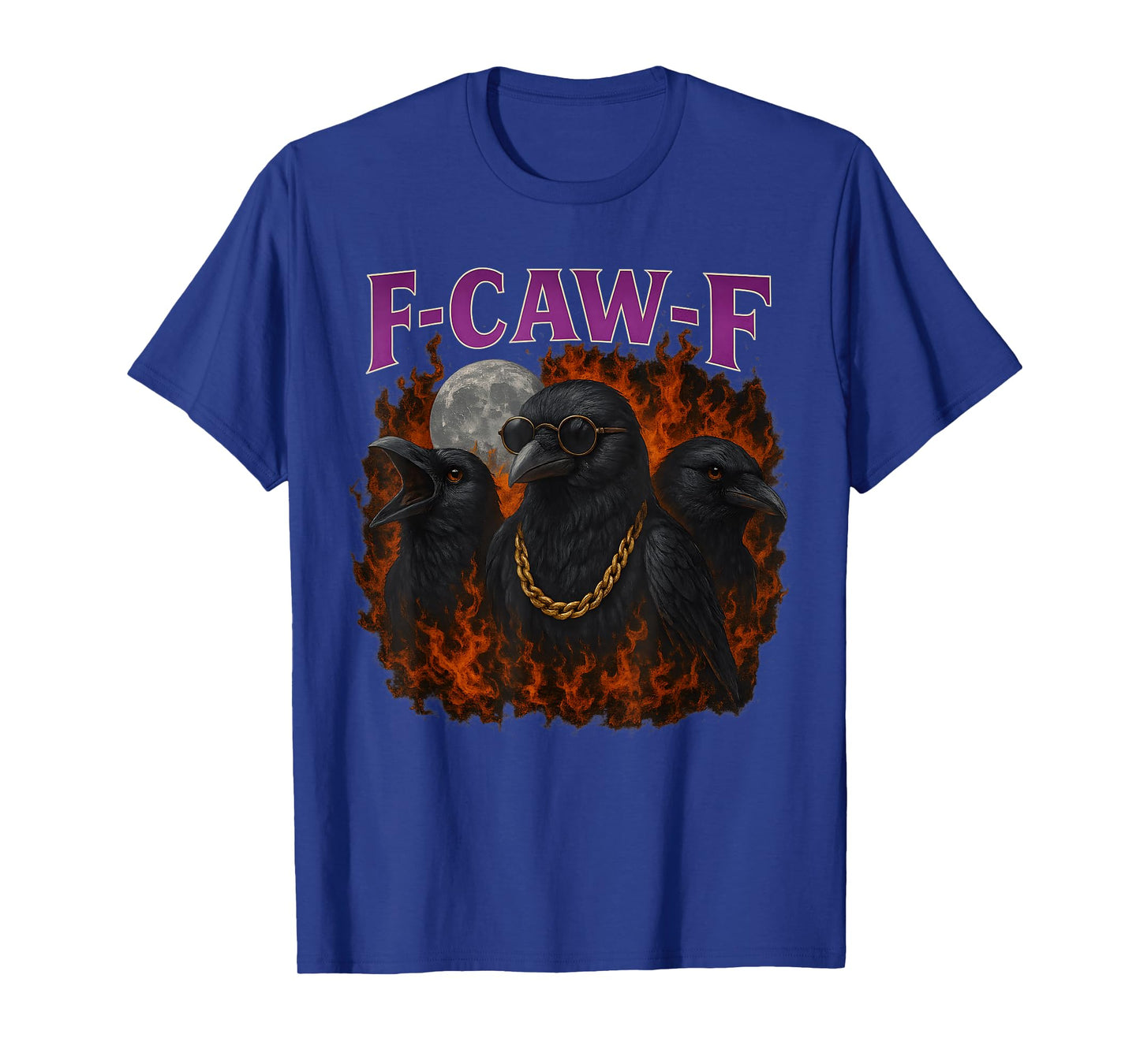 F-caw-F Crow Bootleg Funny Meme Humor Graphic Raven fcawf T-Shirt