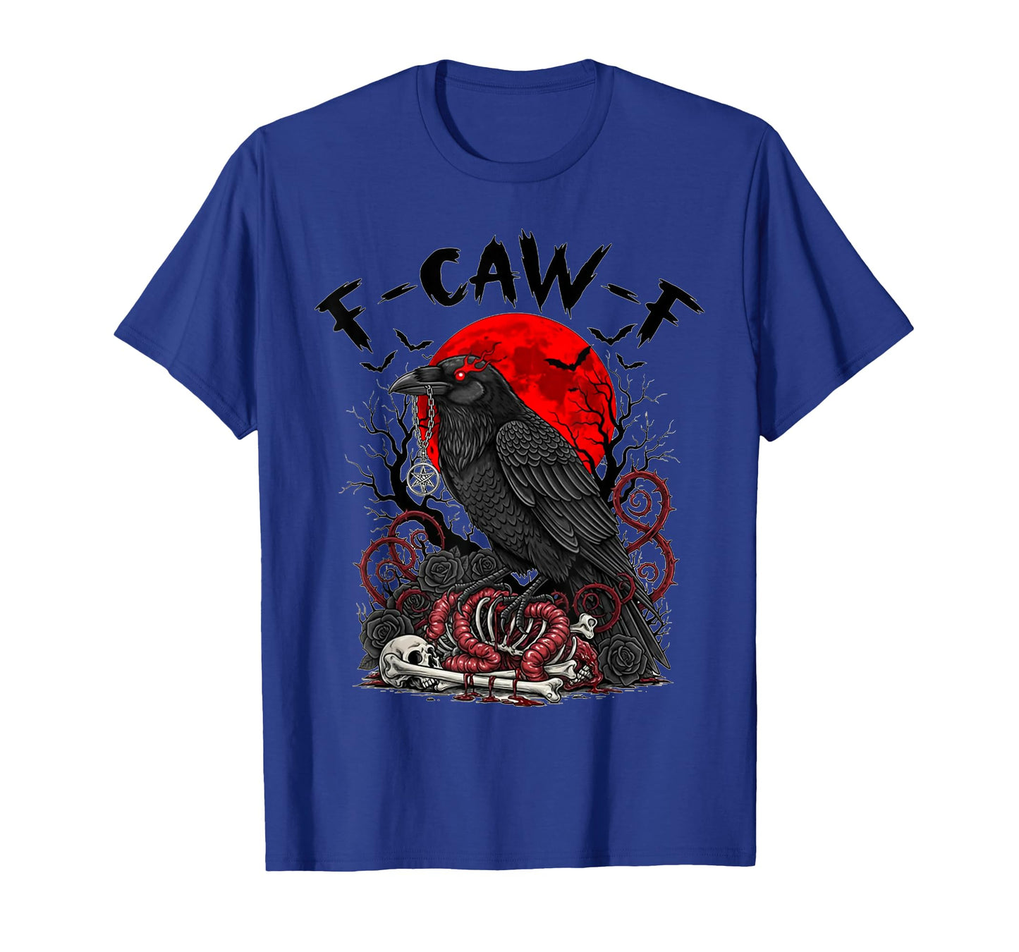 F-Caw-F Crow Funny Black Crow Lover Dark Humor Black Bird T-Shirt
