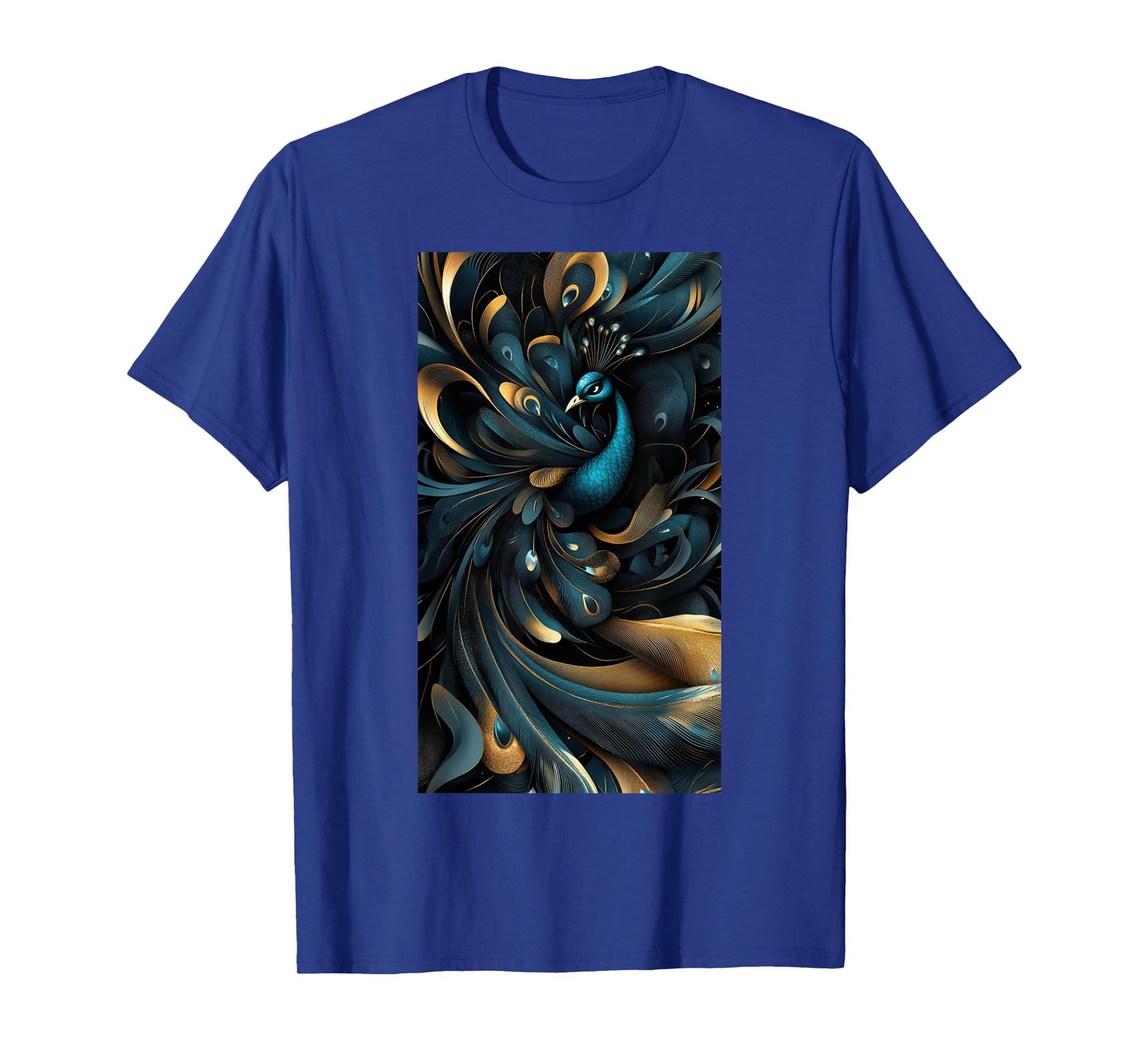 Peacock Feather Peacock art Colors Bird Abstract T-Shirt